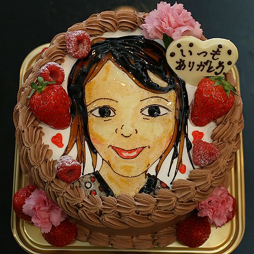 母の日に似顔絵ケーキはいかがですか?